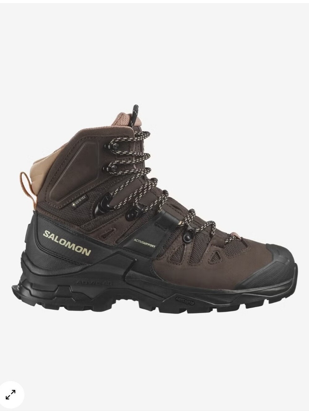 Salomon Quest 4 GTX W Women's Hiking Boots US 9 Medium Brown/Black L4745330028